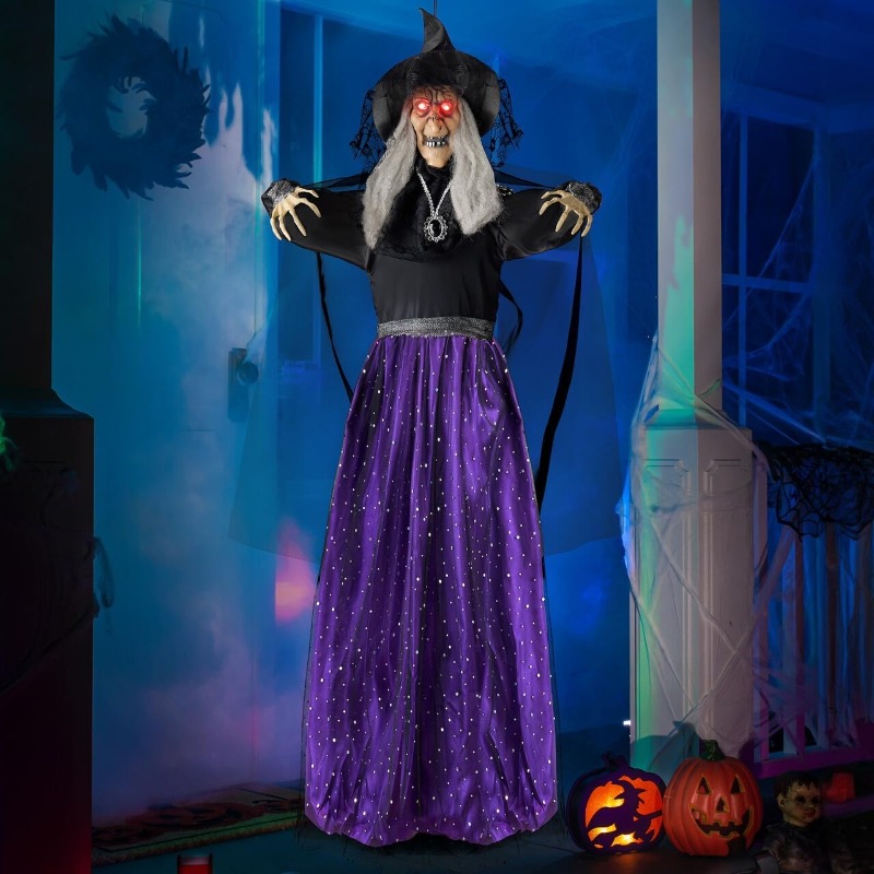 Smart Garden Indoor - 47'' Animated Witch Halloween Decorations Outdoor