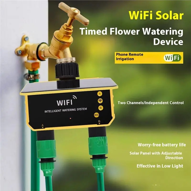 1/2 Outlets WIFI Solar Irrigat - Smart Garden Valve review and price