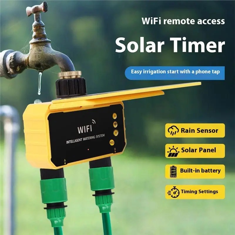 1/2 Outlets WIFI Solar Irrigat - Smart Garden Valve review and price