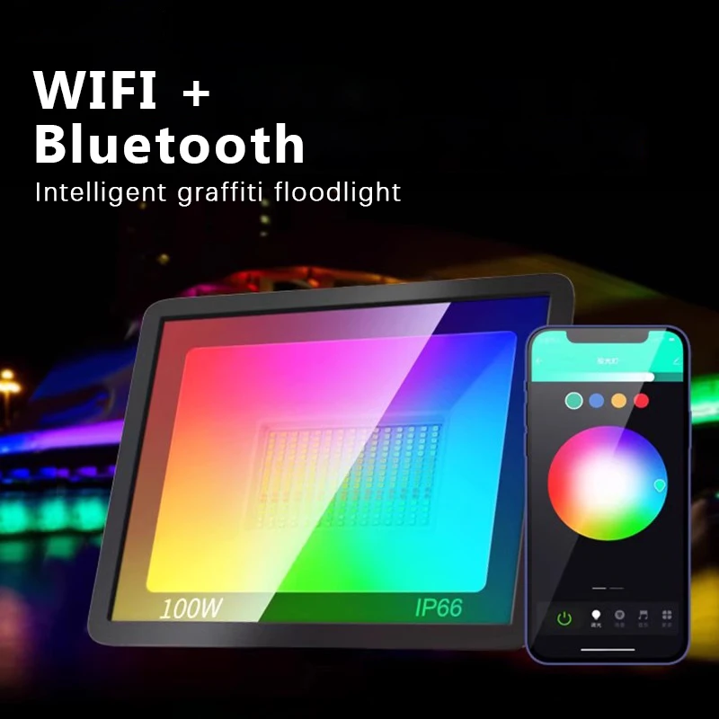 RGB TUYA Floodlight Smart APP  - Smart Garden Drawing review and price