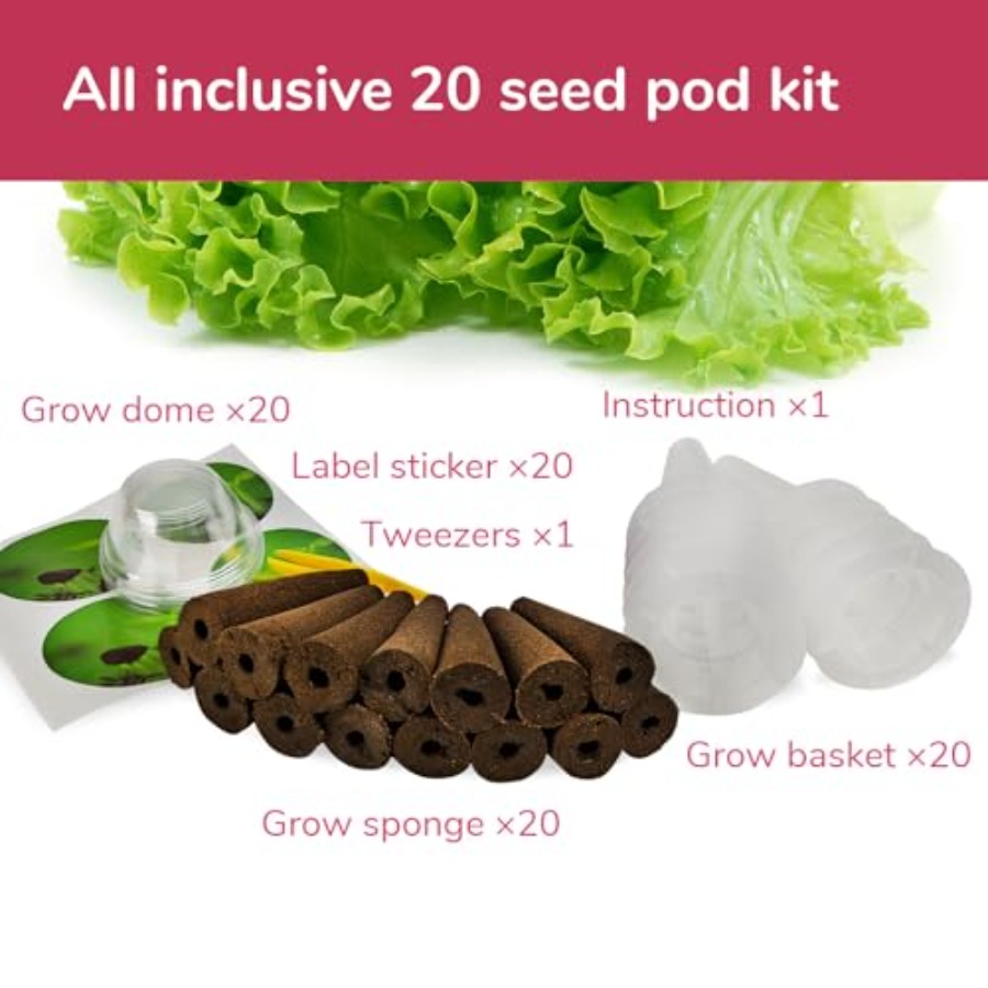 20-pod Seed Kit Lettuce Salad  - Aerogarden Seed Pod review and price