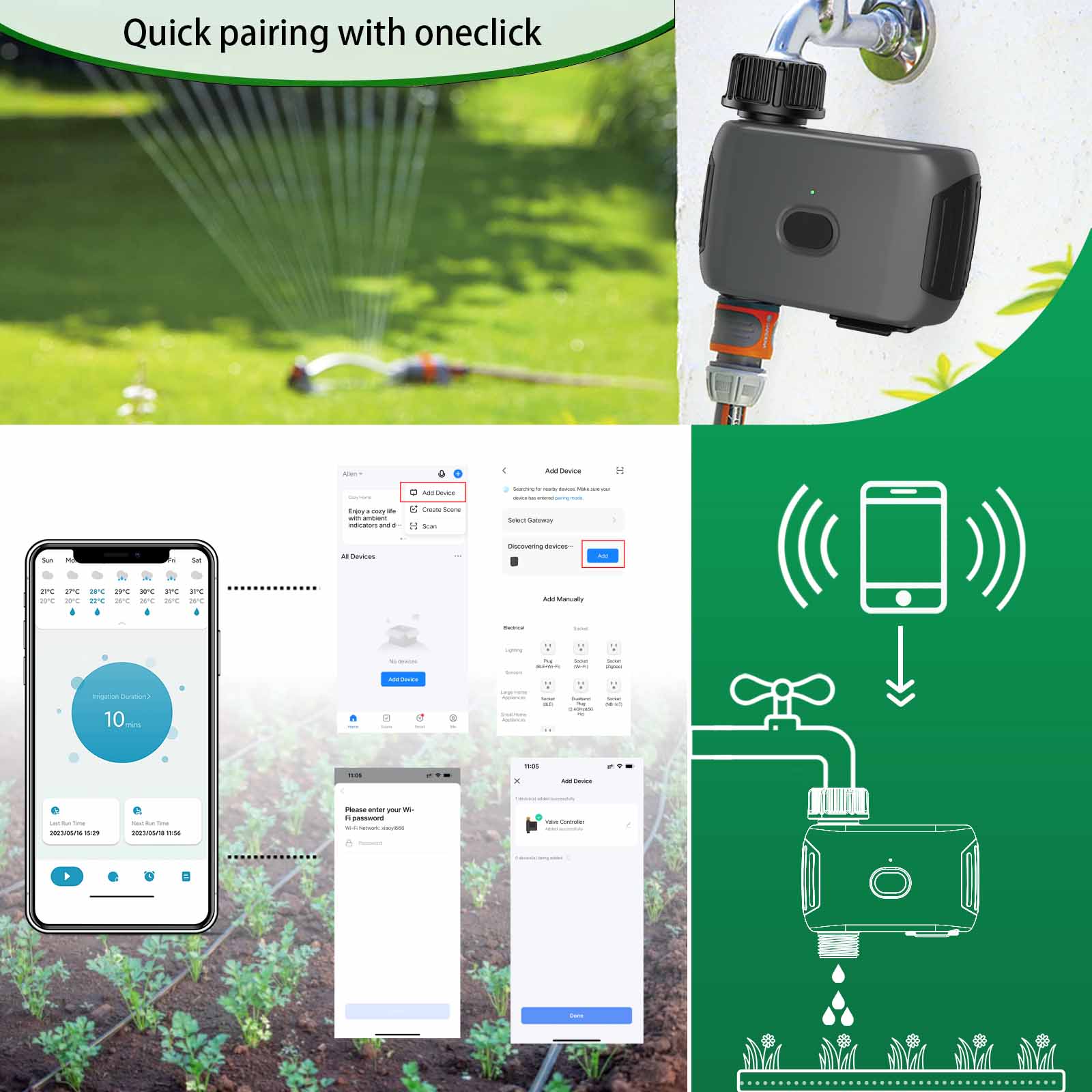 INSOMA automatic plant irrigat - Smart Garden Hose Timer review and price