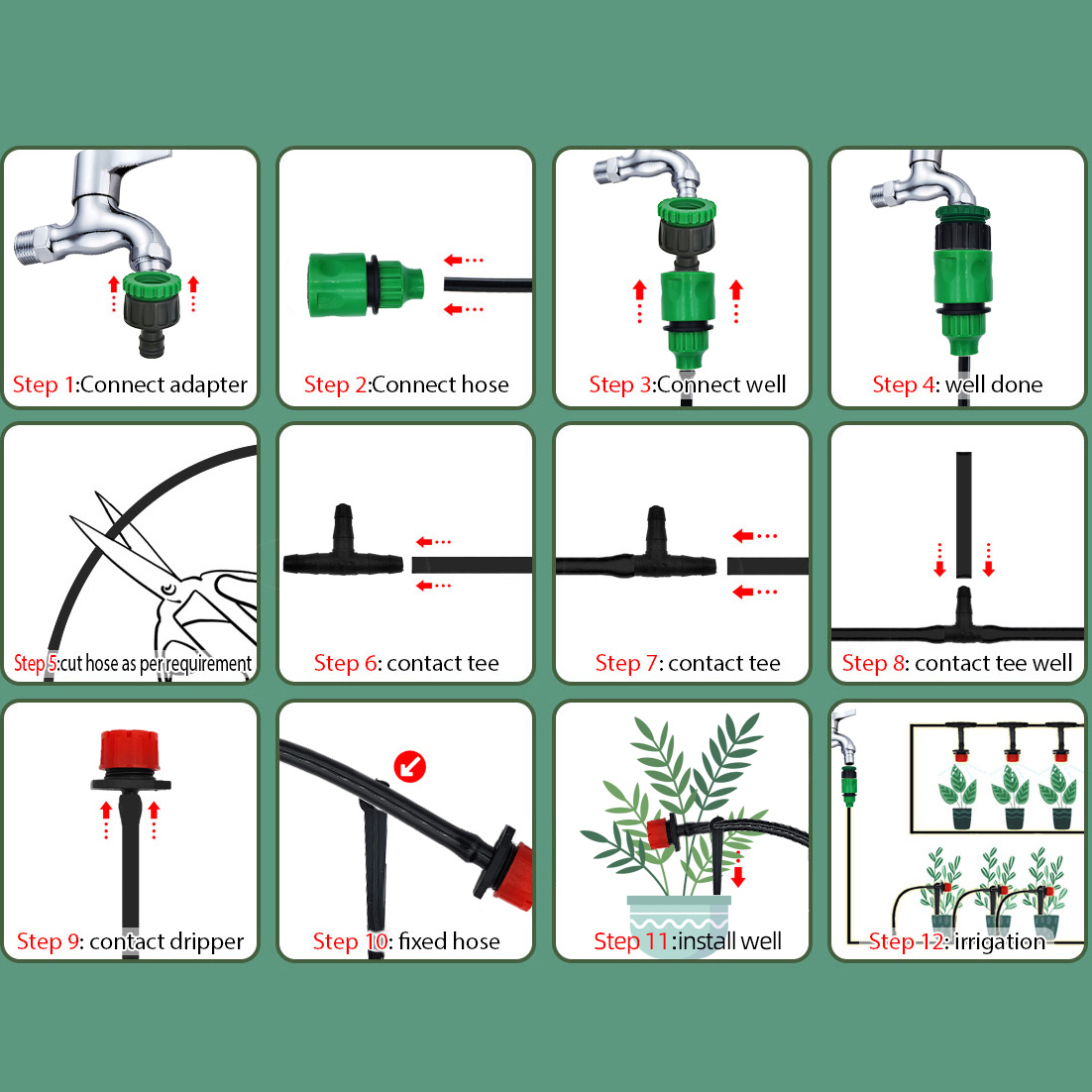 Greenhouse 15M-30M DIY Drip Ir - Smart Garden Hose Timer review and price