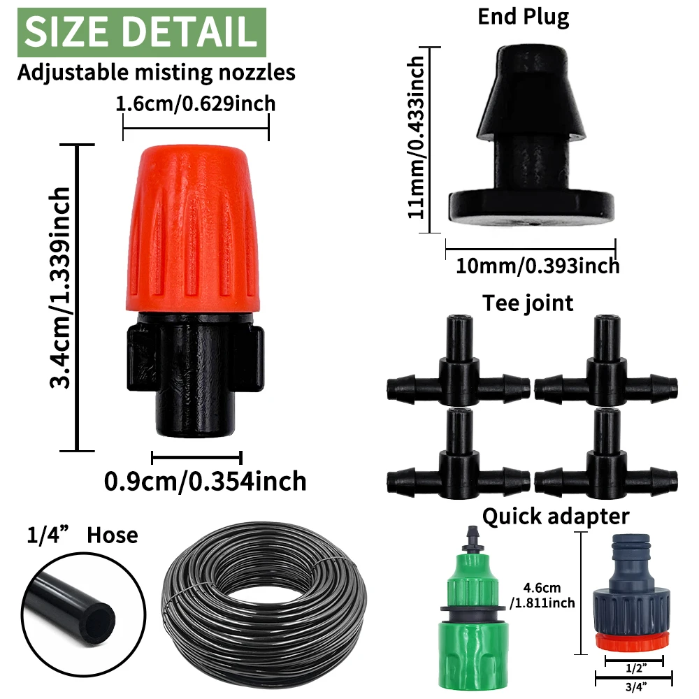 Fog Nozzles Irrigation Kit 5M- - Smart Garden Hose Timer review and price