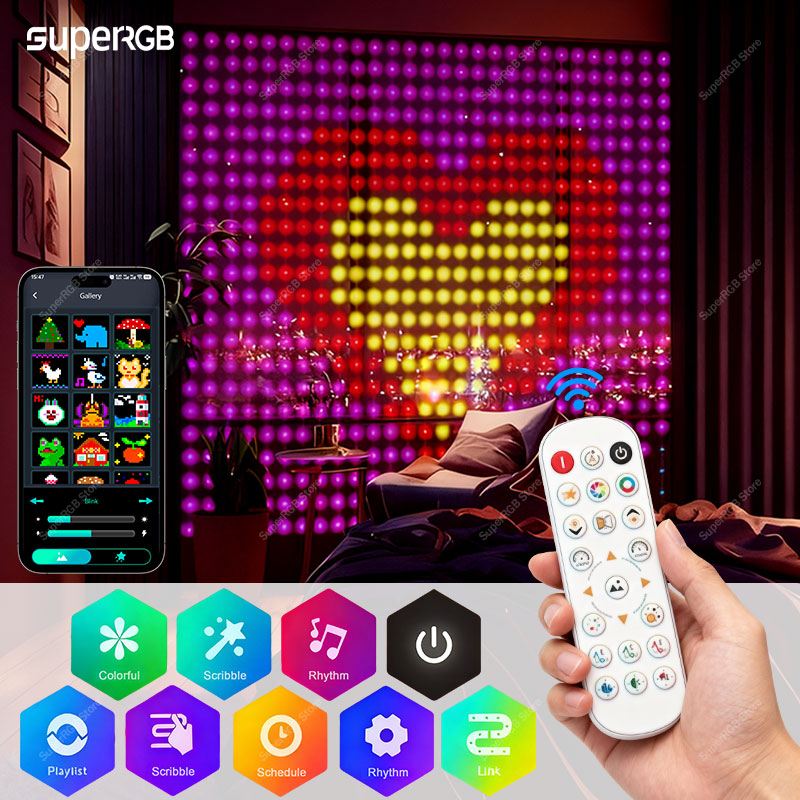 Smart Curtain Light RGB String - Smart Garden Rooms review and price
