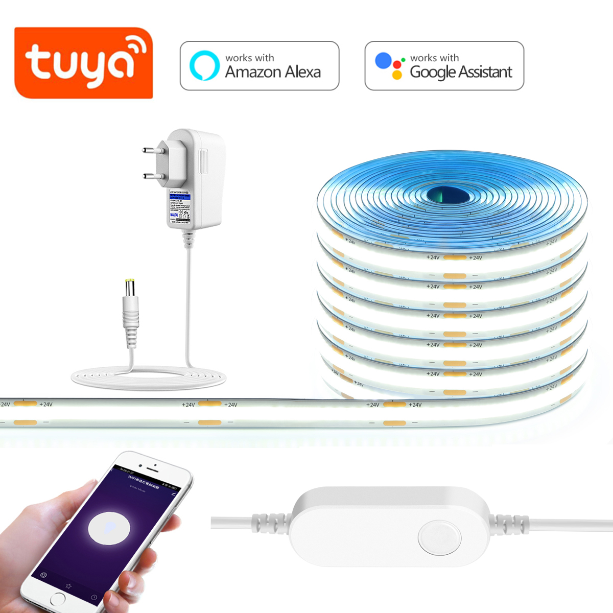 3M 5M 10M 24V COB LED Strip Li - Smart Garden Rooms review and price