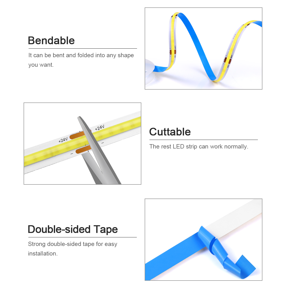 3M 5M 10M 24V COB LED Strip Li - Smart Garden Rooms review and price